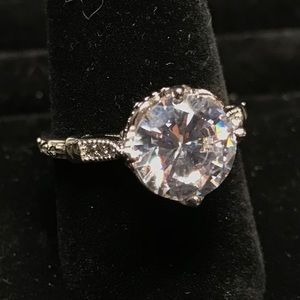 **SOLD** Size 9.5, Sterling Silver “Diamond” Ring